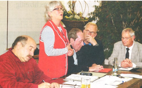 Von links: Bernd Schuster, Manuela Rosenburg, Werner Kleibrink, Wilhelm Weißenborn und Gerhard Deike.